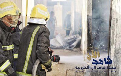 مدني مكة يخمد حريق 9 «بركسات» تستخدم سكان للعمال