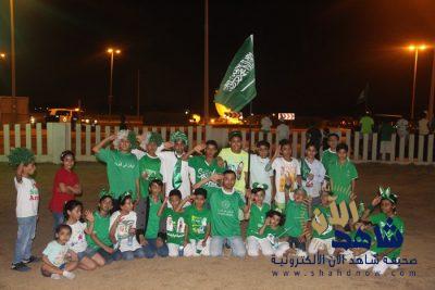 مسيرات فرح يحييها أهالي الجشة باليوم الوطني