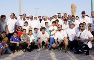 رياضيون الاحساء يدشنون مشاة الطرف احتفالاً باليوم العالمي للمشي