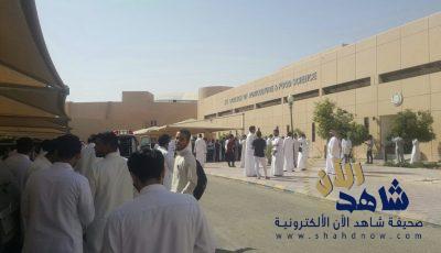 نجاح خطة الإخلاء الوهمية لمبنى كلية العلوم الزراعية والأغذية