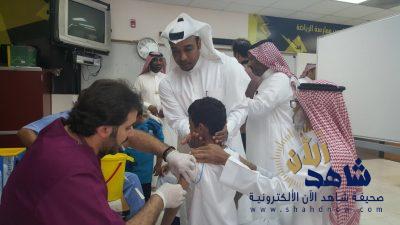 تطعيم 130 طالباً في ابتدائية الامير محمد بن فهد بالهفوف