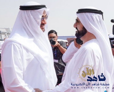 محمد بن راشد يلتقي محمد بن زايد في معرض دبي للطيران