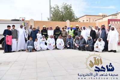 أولياء الأمور يشاركون متوسطة الطرف في عملية الإخلاء