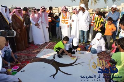 نيابة عن أمير الشرقية محافظ الخبر يفتتح مشروع رفد للتوعية البيئية