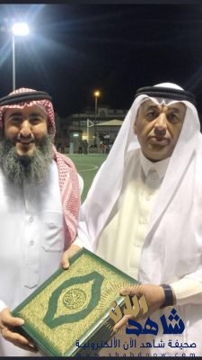 الجاسم عضو الاتحاد السعودي لكرة القدم يكرم الاستاذ خالد السليم