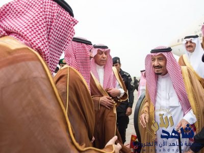 بالصور.. الملك سلمان يصل المنطقة الشرقية