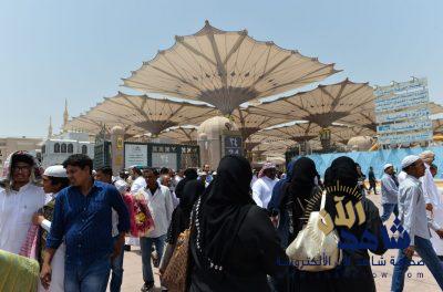 وفد من ذوي الإعاقة البصرية بجمعية إبصار الخيرية يزور المسجد النبوي الشريف