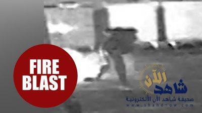 لص ينجو بأعجوبة بعد محاولته تفجير آلة للصرافة ( فيديو )