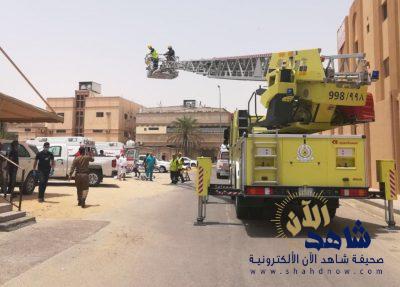 إنقاذ 3 أطفال وامرأة من حريق بمبنى سكني في الأحساء