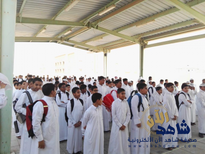 تحت شعار (عوداً حميداً) بمدرسة الامام الاوزاعي المتوسطة للعام الدراسي الجديد