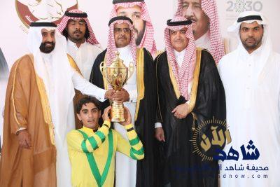 بحضور راعي الحفل الأول م. المري (نواه الدحوم) يطير بلقب سباق فروسية الأحساء الرئيسي