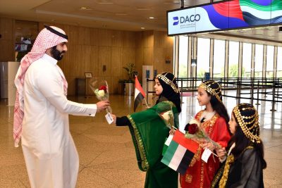 مطار الملك فهد الدولي يحتفي باليوم الوطني الإماراتي