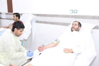 ١٨٨ متبرعاً بالدم في خيرية الفضول