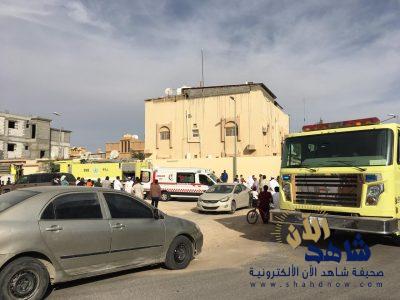 في حادث حريق مؤلم بشعبة الأحساء .. وفاة أب وأم وطفلتاهما