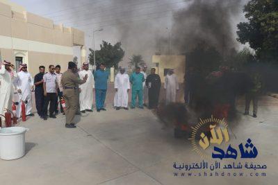 التأهيل الشامل يقيم ورشة عمل  (كيفية الإخلاء والإطفاء)