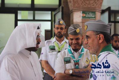نائب رئيس جمعية الكشافة يزور المعسكر الكشفي الرمضاني بالمدينة المنورة
