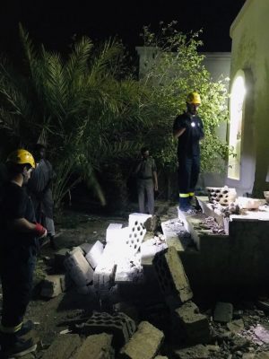 سقوط جدار على 3 طفلات يتسبب في وفاة طفله وإصابة طفلتين بعقيق الباحة