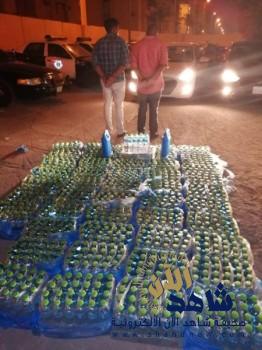 جهود رجال الأمن تضبط 1137 قارورة مسكر بالخبر