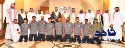 الأمير سعود بن نايف يستقبل رئيس وأعضاء ولاعبي نادي الثقبة