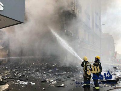السيطرة على حريق بينبع وإنقاذ 3 أسر محتجزة