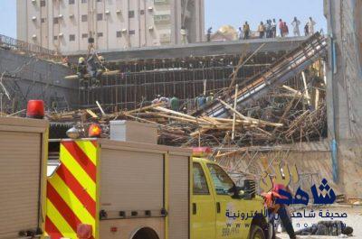 بالصور.. إصابة 10 عمال في انهيار سقف نفق تحت الإنشاء بتبوك