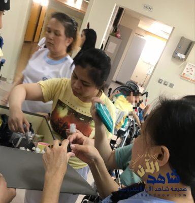 عربات ( فرحة العيد ) في أروقة ووحدات مركز تأهيل إناث الدمام في ثالث أيام عيد الأضحى المبارك