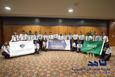 جوالة جامعة الإمام عبدالرحمن بن فيصل تشارك في خدمة ضيوف بيت الله الحرام