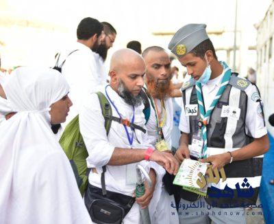 الكشافة تباشر أعمال إرشاد التائهين في مشعر منى