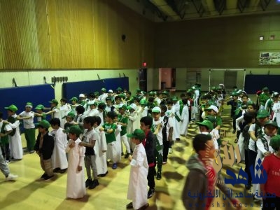 516 طالب ببقيق يعبرون عن حبهم للوطن في احتفالية ابن هشام