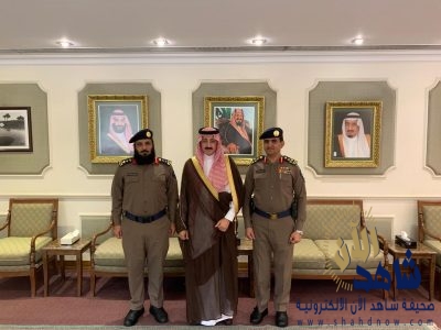محافظ الأحساء يستقبل مدير الدفاع المدني السابق والمكلف حديثاً