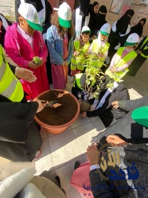 معهد صم بنات الدمام يغعل مبادرة “شرقية خضراء”