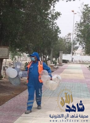 جمعية العمران الخيرية تبادر بتنظيف مقبرة الحوطة