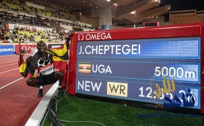 الاوغندي “Joshua Cheptegei  ” يحطم الرقم العالمي لسباق 5000متر في لقاء موناكو