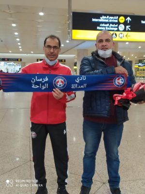 وصول مدرب الفئات السنية بطائرة العدالة