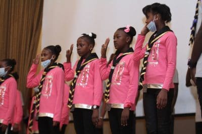 علا مكة تدشن قسم المرشدات بمسرح نادي الوحدة