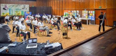 الرويس بعد افتتاح الدورة .. دورة المدربين الدولية .. عهد جديد لـ ” الكرة الطائرة السعودية”