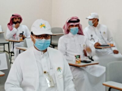 السلامة والصحة المهنية في بيئة العمل لموظفى مكتب عمل رأس تنورة