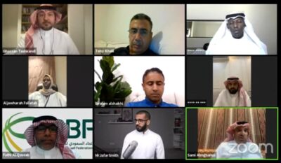 في مؤتمر صحفي عقد عن بعد : رئيس الاتحاد السعودي لكرة السلة ورؤساء اللجان يكشفون الخطط التطويرية للعبة