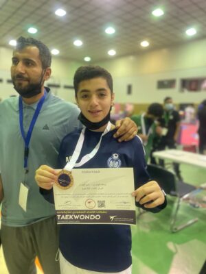 الهاجري يتوج بـ “برونزية التايكوندو” في بطولة المملكة للبراعم والناشئين