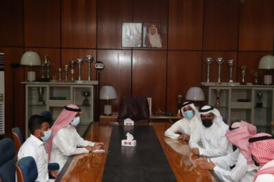 رئيس اتحاد كرة الطاولة يزور نادي النهضة