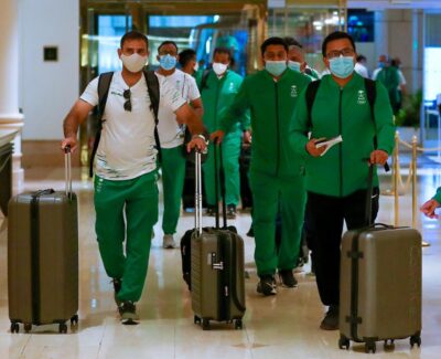 الأخضر الأولمبي أول الواصلين لطوكيو