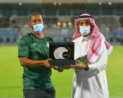المنتخب السعودي يكرم وقت اللياقة
