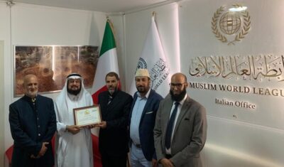 مكتب رابطة العالم الإسلامي في روما يستقبل وفداً إسلامياً