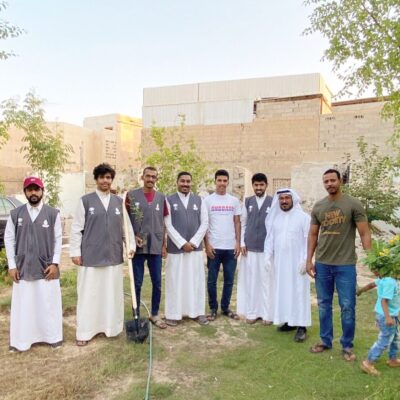 المسؤولية الاجتماعية بنادي النجوم يشارك في حملة الاحساء تغرس 2021