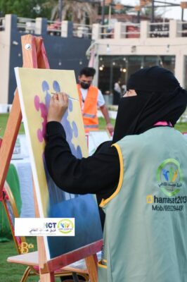 مدينة جواثا تكتسي ١٢٠ لوحة فنية لفريق همسات قسم الفنون