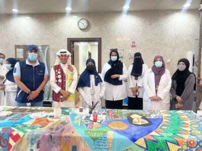 لوحة المحبة والسلام في اليوم العالمي لمكافحة العدوى .. الدمام