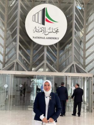  النائبة هيام الطباخ : زيارة الكويت أولى خطواتي … ولقاء رئيس مجلس الامة الكويتي توج الخطوة