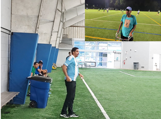 أصابه نجم فريق المغتربين العرب “USA” “الشمري” يظهر موهبته التدريبة