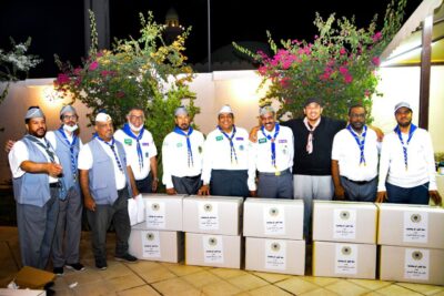 150 سلة رمضانية من رواد كشافة الاحساء للاسرة المتعففة