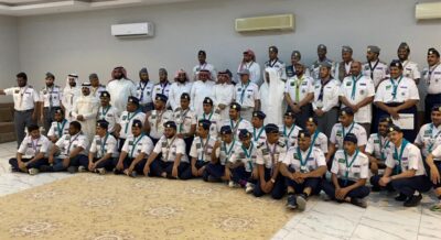 وحدة سند الكشفية تكرم الجوال والقادة المشاركين في خدمة الحجيج هذا العام